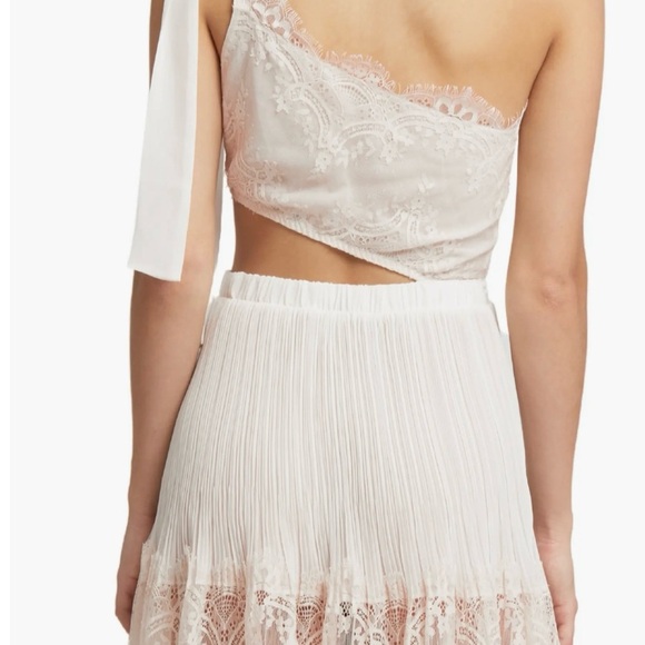 NWT Rya Collection Anniversary Lace Cutout One-Shoulder Chemise - Picture 3 of 3